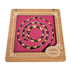 Damla Kehribar Kolye - Bileklik Set Lt1346