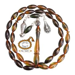 Ufak - Küçük Boy Ateş Kehribar Tesbih Lt1441