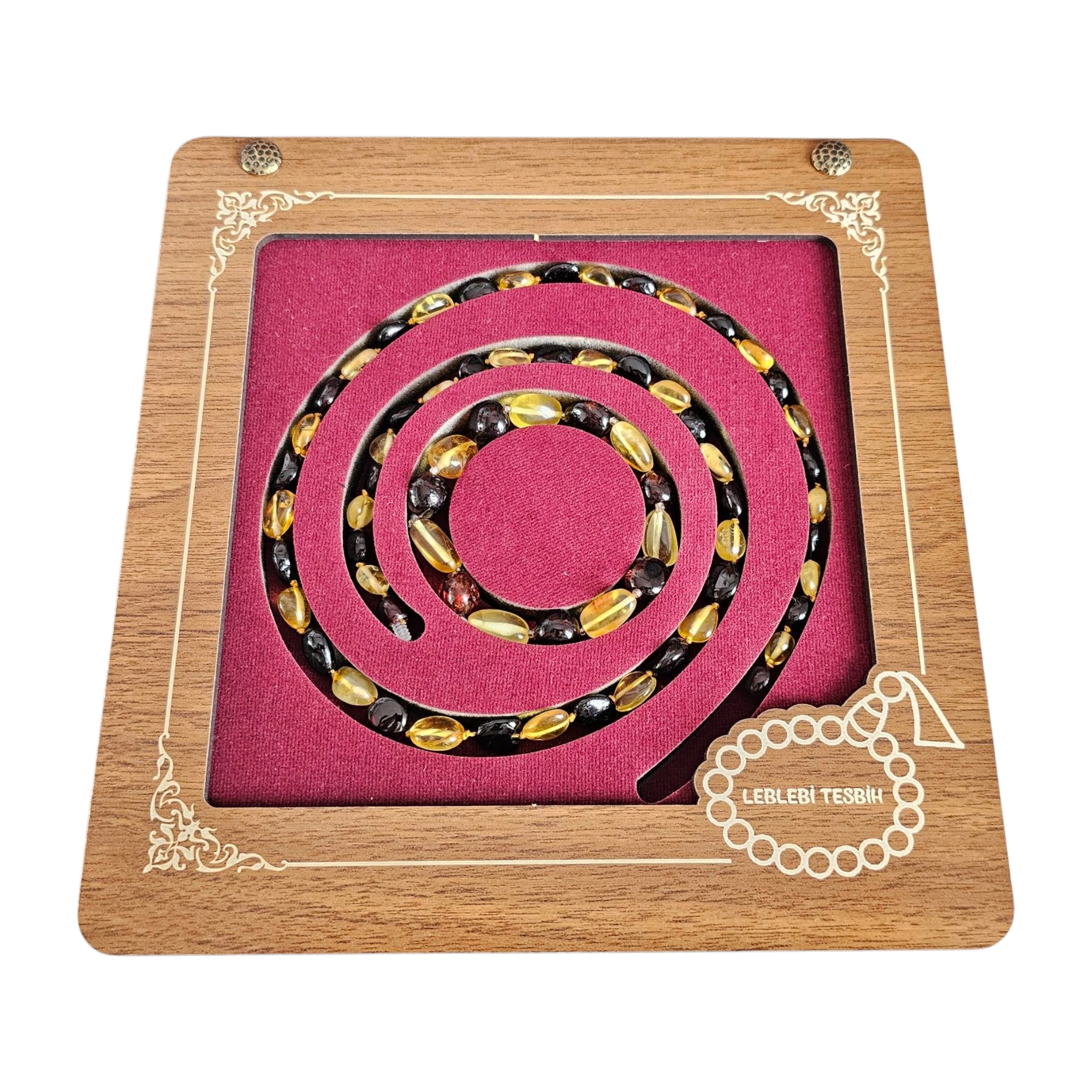 Damla Kehribar Kolye – Bileklik Set Lt1346