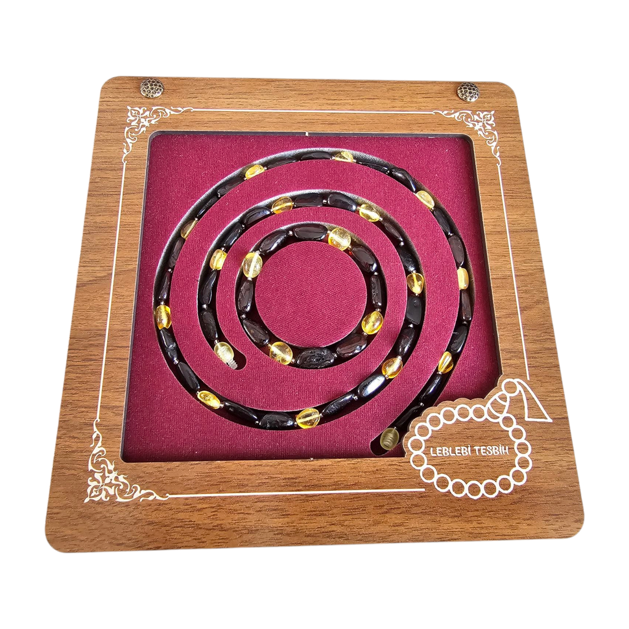 Damla Kehribar Kolye – Bileklik Set Lt1347