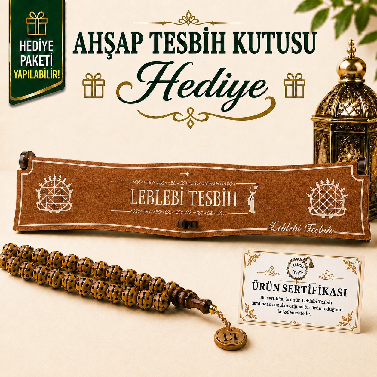 Mehmet Erbabacan Usta Japon Kirazı Ağacı Tesbih Lt1383 - Görsel 2